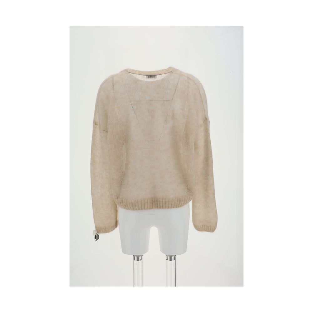 Beige Mohair Sweatshirt