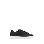 Black Rubber Low Top Sneakers