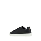 Black Rubber Low Top Sneakers