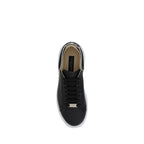 Black Rubber Low Top Sneakers