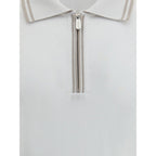 White Cotton Polo Shirt