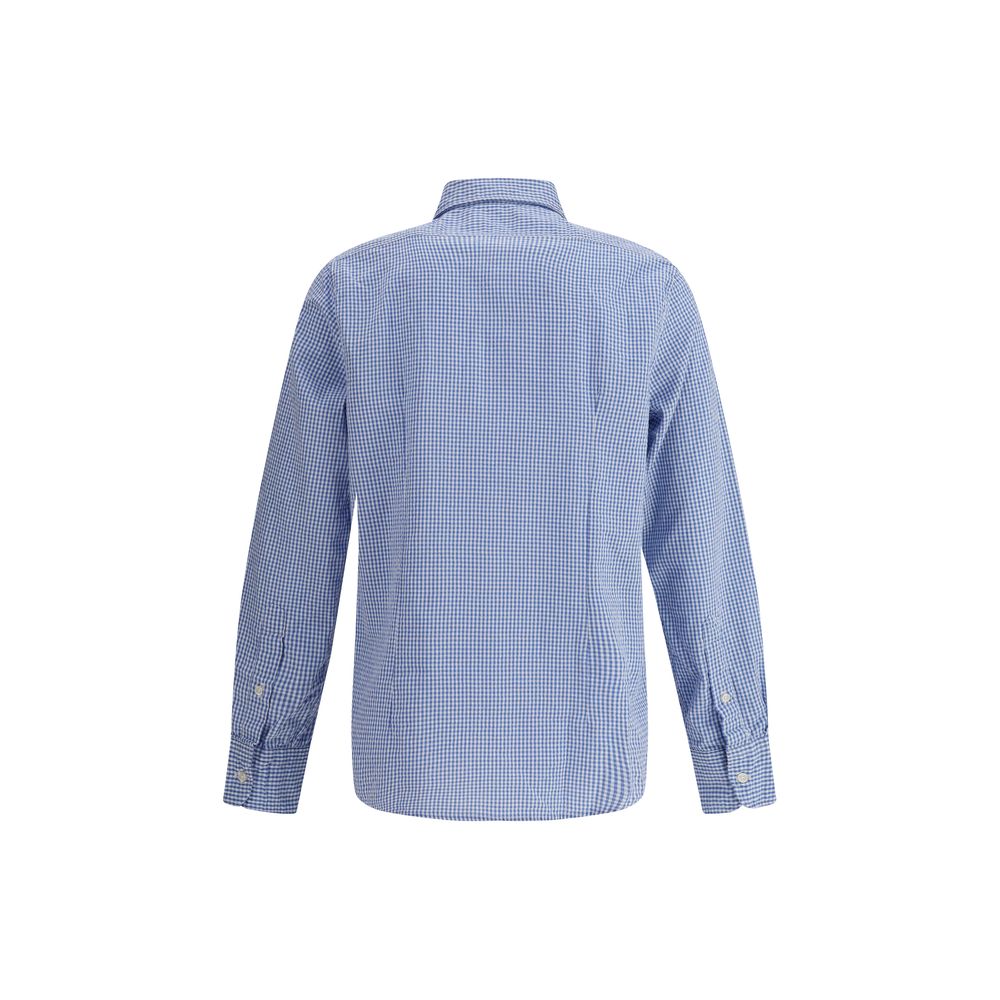 Light Blue Cotton Pattern Shirt