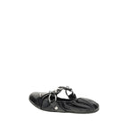 Black Calf Leather Bos Taurus Ballet Flats