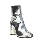 Gray Calf Leather Bos Taurus Ankle Boots