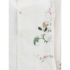 White Cotton Pattern Shirt