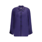 Purple Silk Dress Shirt