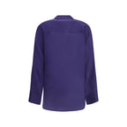 Purple Silk Dress Shirt
