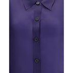 Purple Silk Dress Shirt