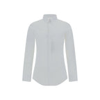 White Elastane Dress Shirt