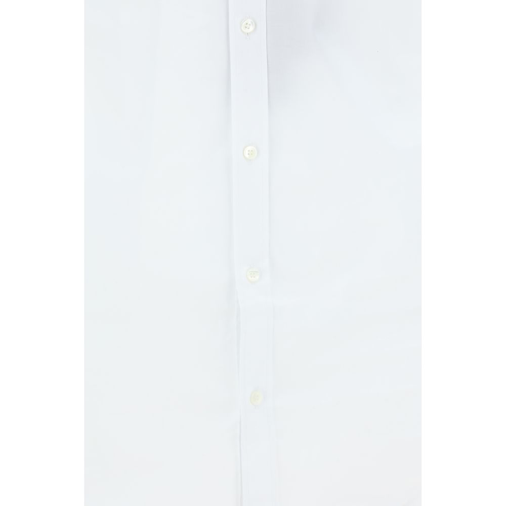 White Elastane Dress Shirt