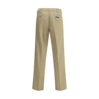 Beige Cotton Chino Pants
