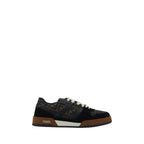 Multicolor Calf Leather Bos Taurus Low Top Sneakers