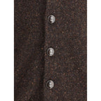 Brown Alpaca Vicugna Pacos Cardigan