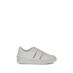 White Calf Leather Bos Taurus Low Top Sneakers
