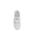 White Calf Leather Bos Taurus Platform Sneakers