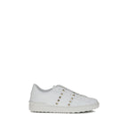White Calf Leather Bos Taurus Low Top Sneakers