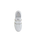 White Calf Leather Bos Taurus Low Top Sneakers