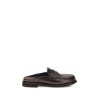 Brown Calf Leather Bos Taurus Slip-On Loafers