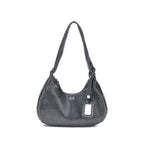 Black Lyocell Shoulder Bag