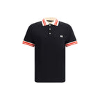 Black Cotton Polo Shirt