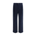 Blue Cotton Pants