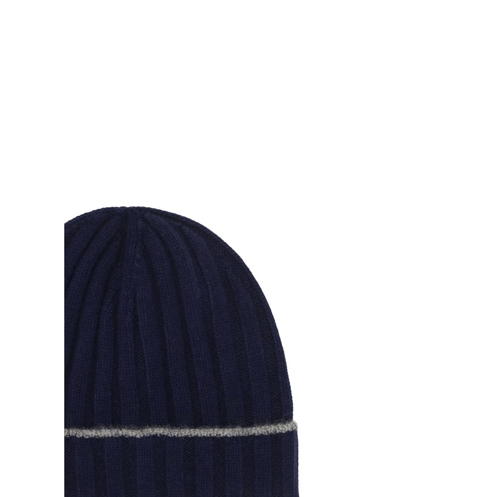 Blue Cashmere Beanie