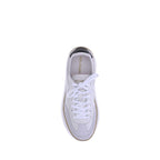 White Calf Leather Bos Taurus Low Top Sneakers