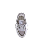White Calf Leather Bos Taurus Low Top Sneakers