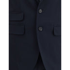 Black Fleece Wool Two-Piece Suit