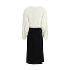 Multicolor Silk Casual Dress