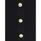 Gold Viscose Midi Skirt