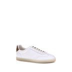 White Calf Leather Bos Taurus Low Top Sneakers