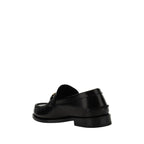 Black Calf Leather Bos Taurus Slip-On Loafers