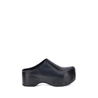 Black Calf Leather Bos Taurus Clogs