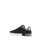Black Calf Leather Bos Taurus Low Top Sneakers