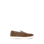 Brown Calf Leather Bos Taurus Low Top Sneakers