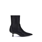 Black Calf Leather Bos Taurus Ankle Boots