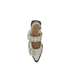 White Polyethylene Ballet Flats