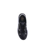 Black Rubber Low Top Sneakers