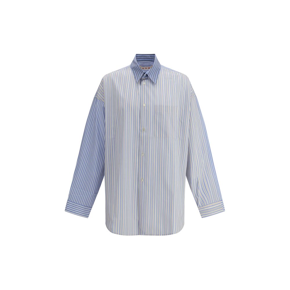 Light Blue Cotton Pattern Shirt