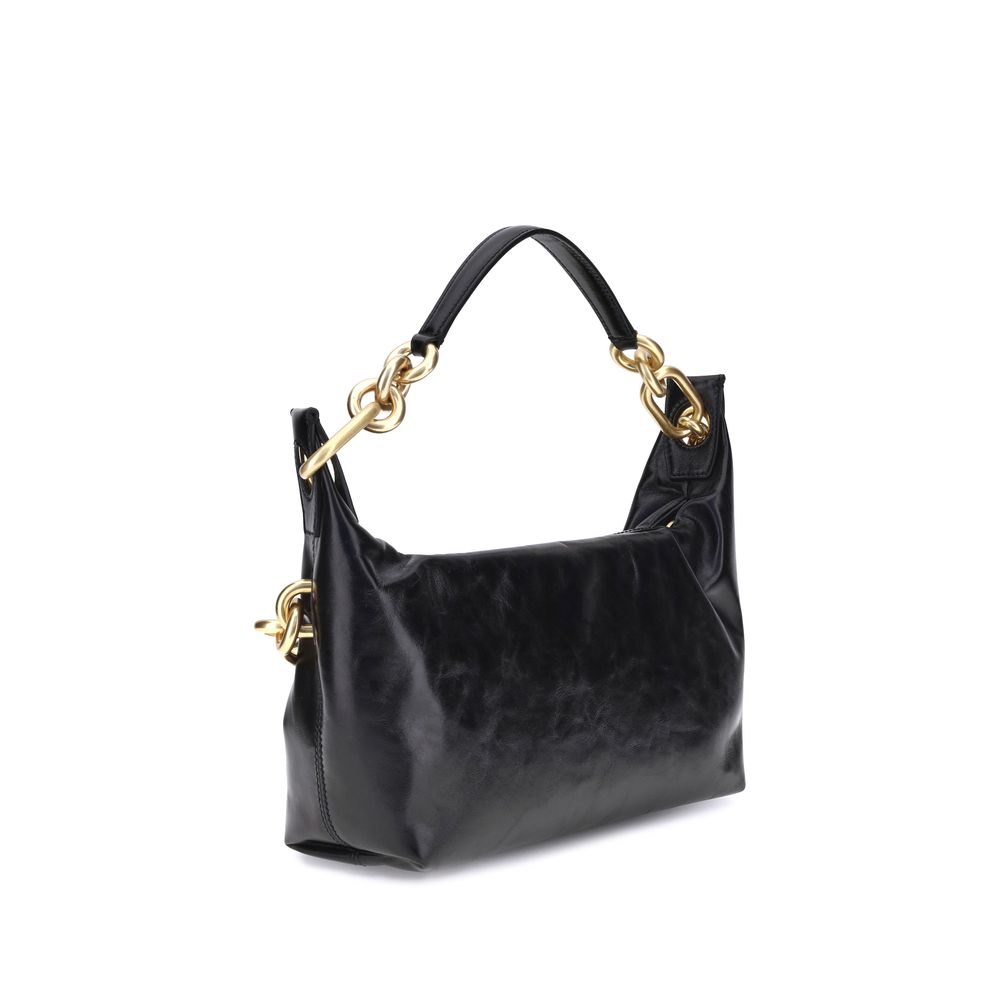 Black Calf Leather Bos Taurus Shoulder Bag