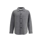 Gray Fleece Wool Coat