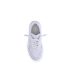 White Calf Leather Bos Taurus Chunky Sneakers