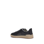 Black Rubber Low Top Sneakers