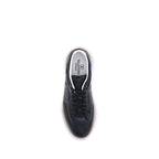 Black Rubber Low Top Sneakers