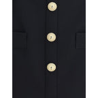 Black Fleece Wool Casual Dress