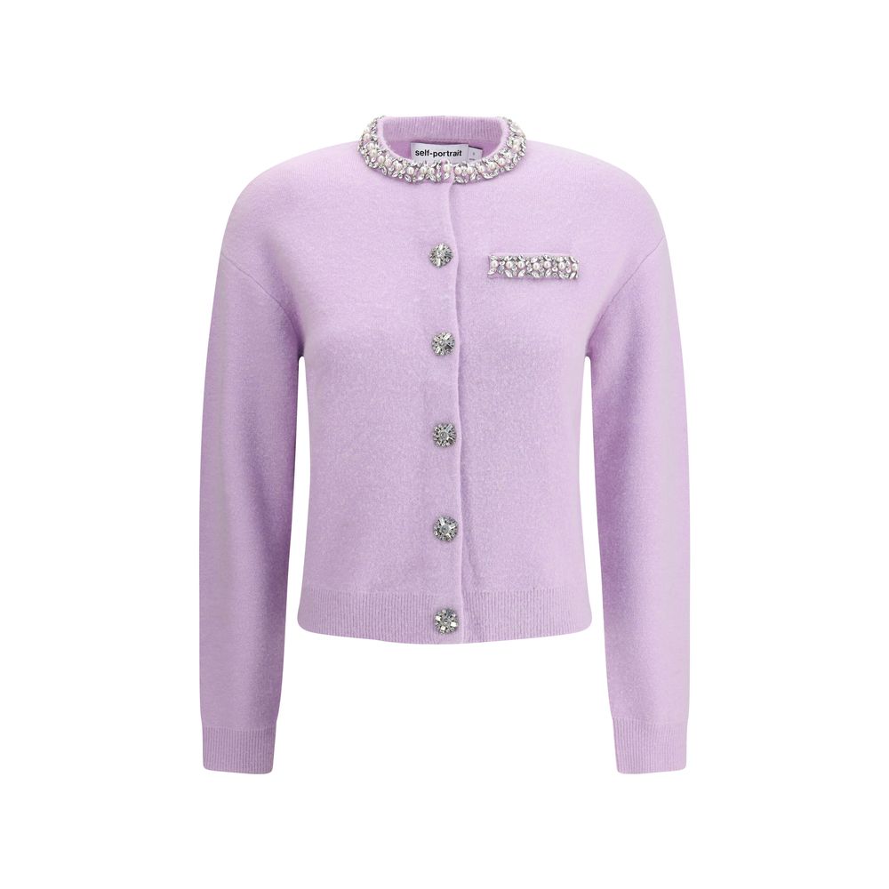 Purple Viscose Cardigan