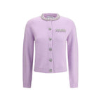 Purple Viscose Cardigan