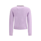 Purple Viscose Cardigan