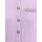 Purple Viscose Cardigan